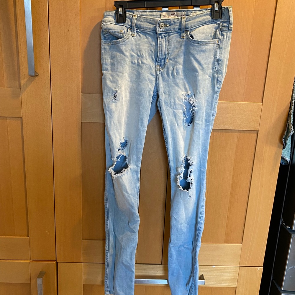 Hollister Blue Skinny Jeans Premium Denim